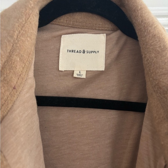 Tan Button-Up Shacket / Jacket - Picture 2 of 4